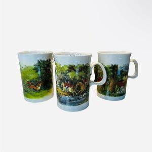 5 Dunoon of Scotland Tea Coffee Mug 8 oz  Hunting Pattern